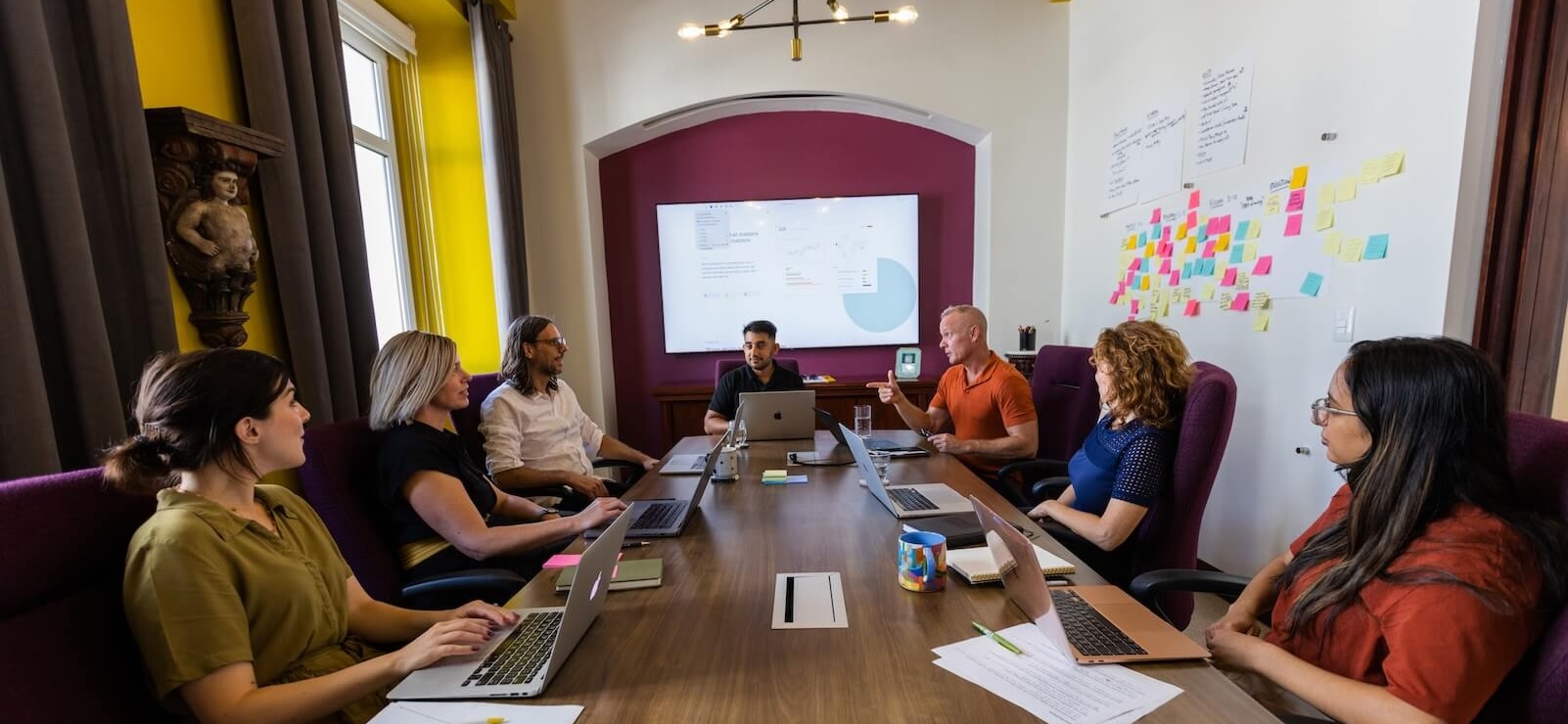 TMM team planning session in a conference room